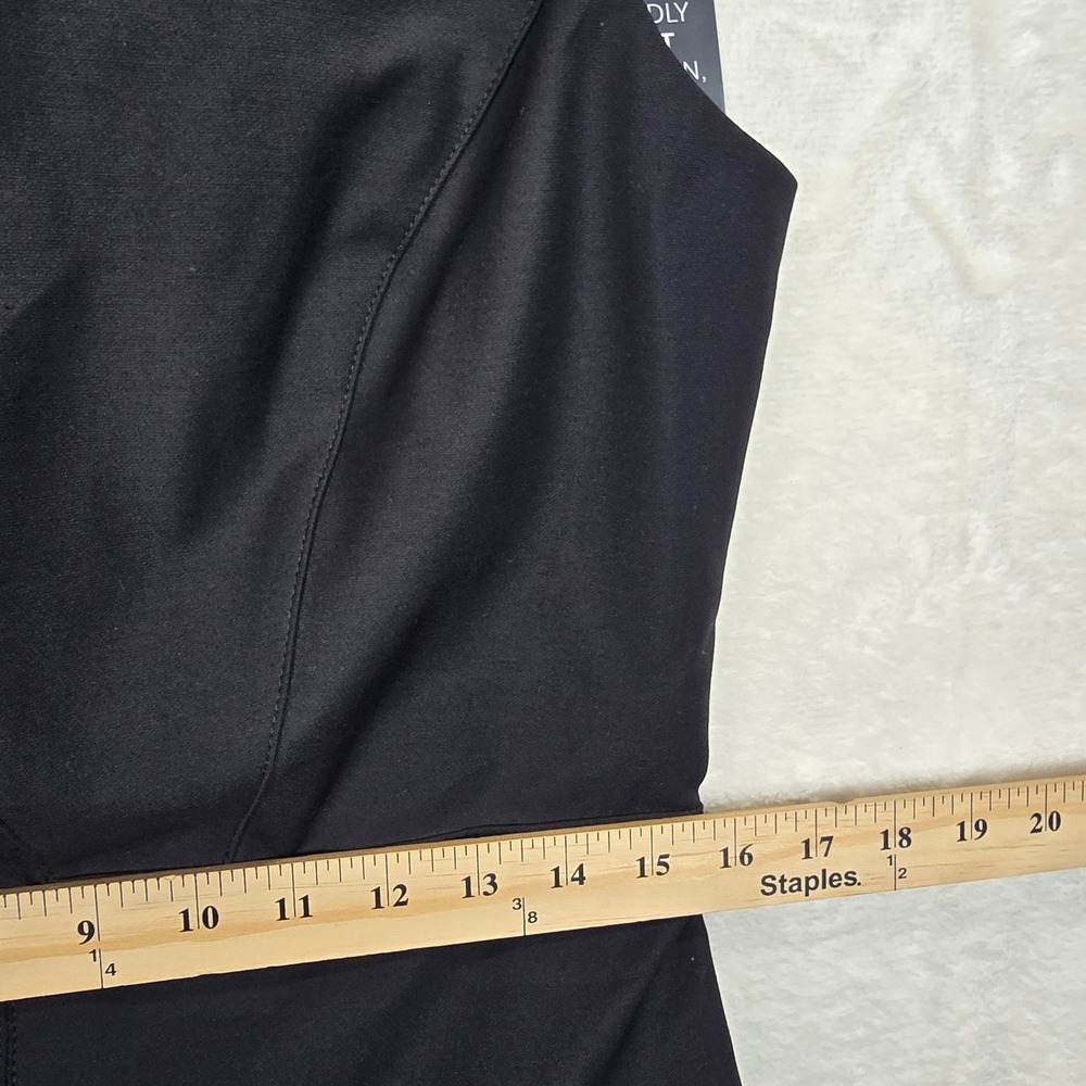 NWT White House Black Market Black Boatneck Work Sheath Dress Size 8 - Picture 6 of 14